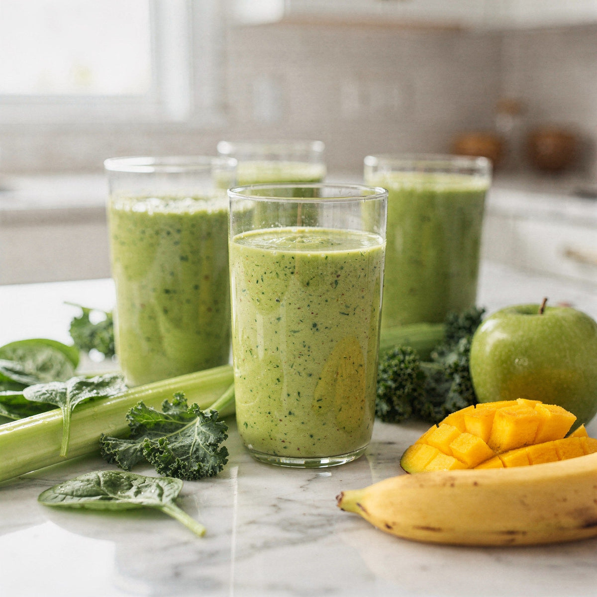 Grüne Smoothies selber machen: im Vitamix cremig, 5 Rezepte