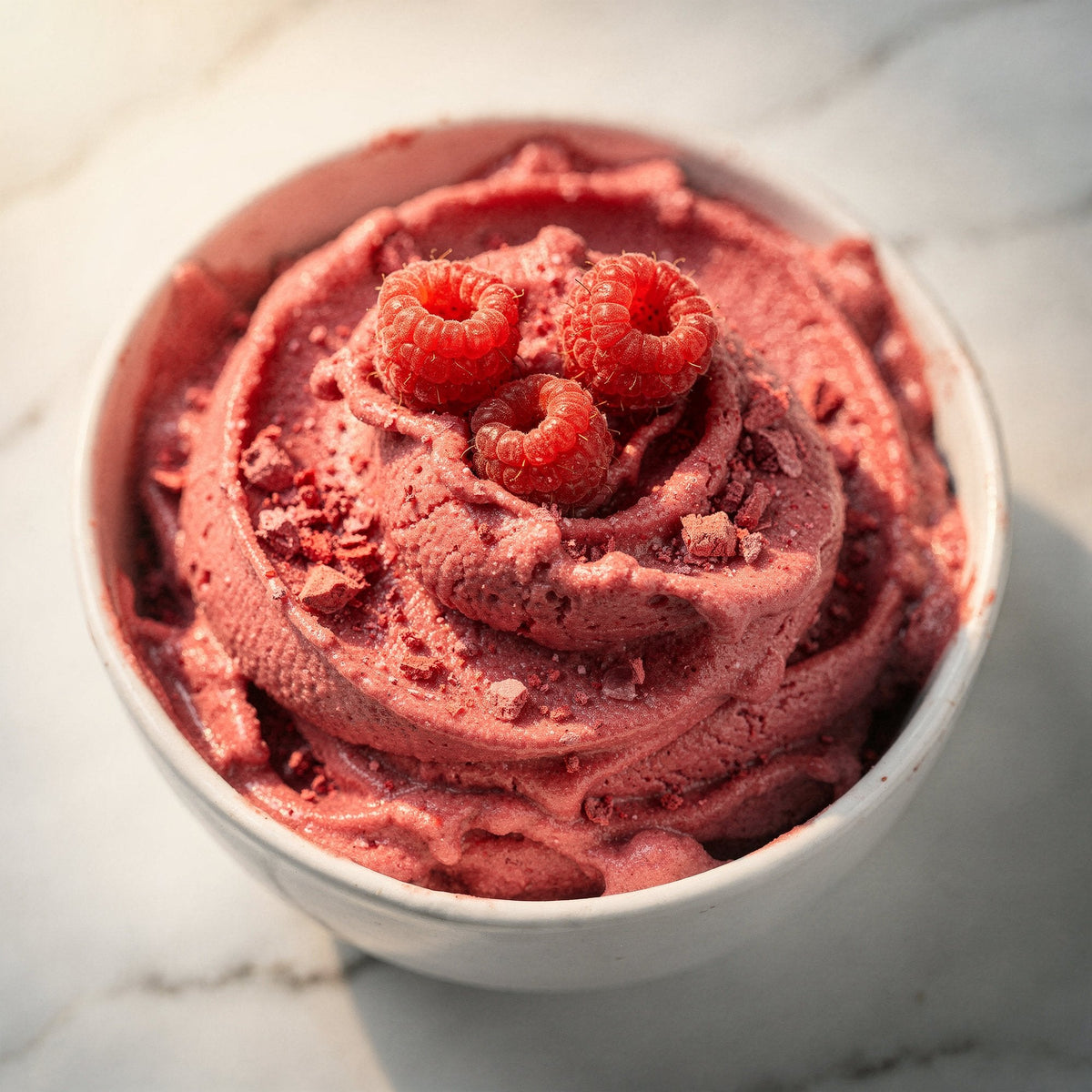 Nice cream à la framboise