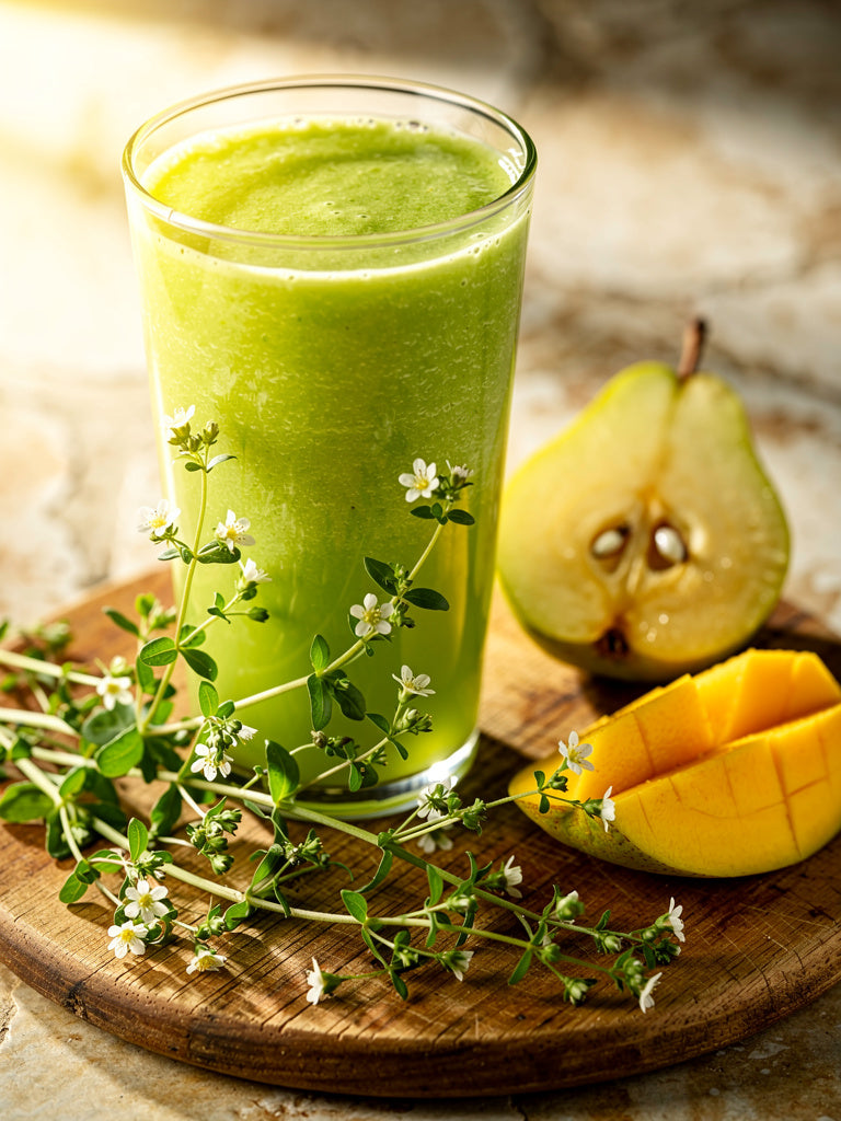 Smoothie au mouron des oiseaux