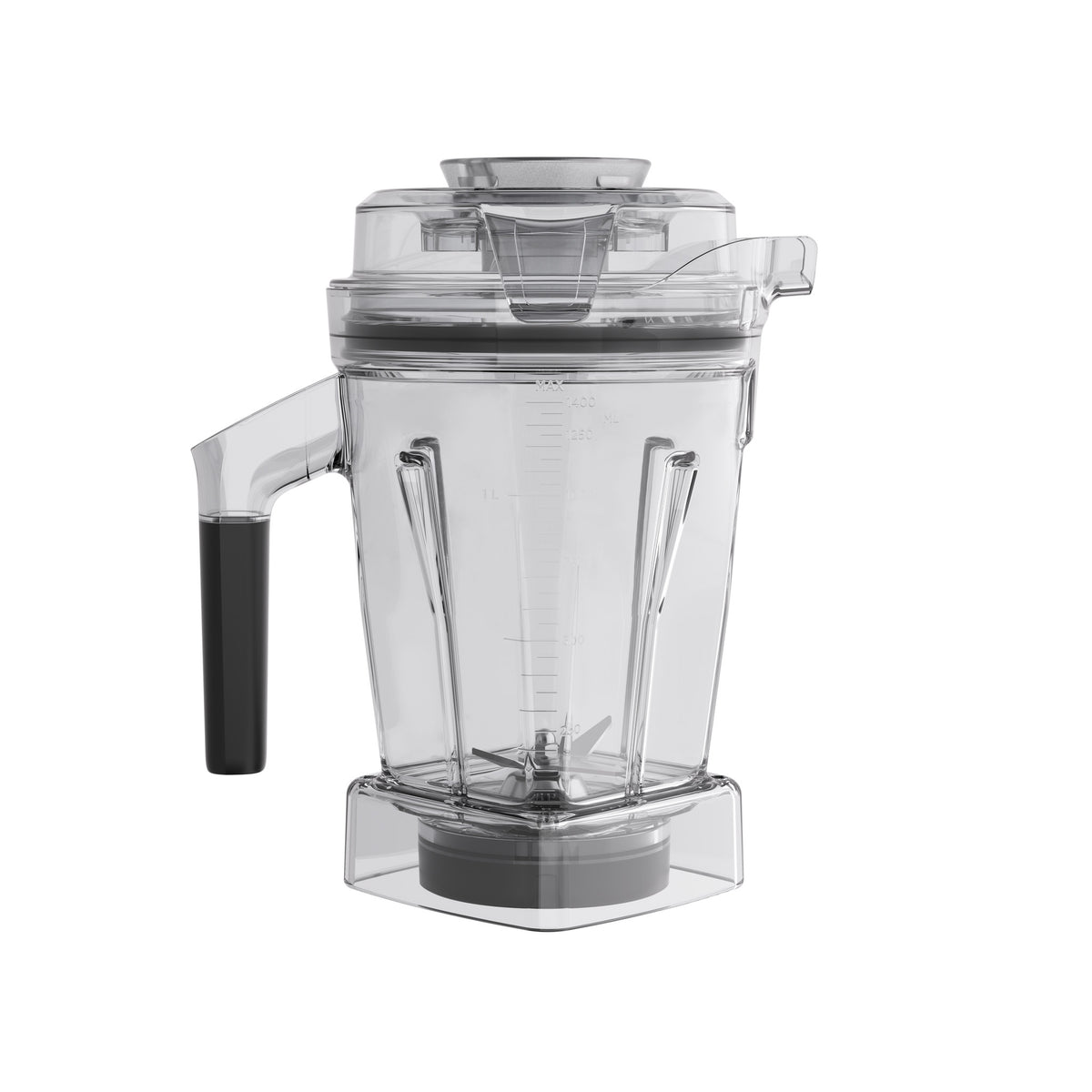 Vitamix X container 1.4 L from the left, with clear Tritan lid and soft-grip handle