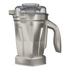 Vitamix 1,4 L Edelstahl-Behälter mit Deckel, Ansicht von links