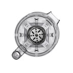 Vitamix X Aer Disc container 1.4 L from above, rotating Aer Disc disc