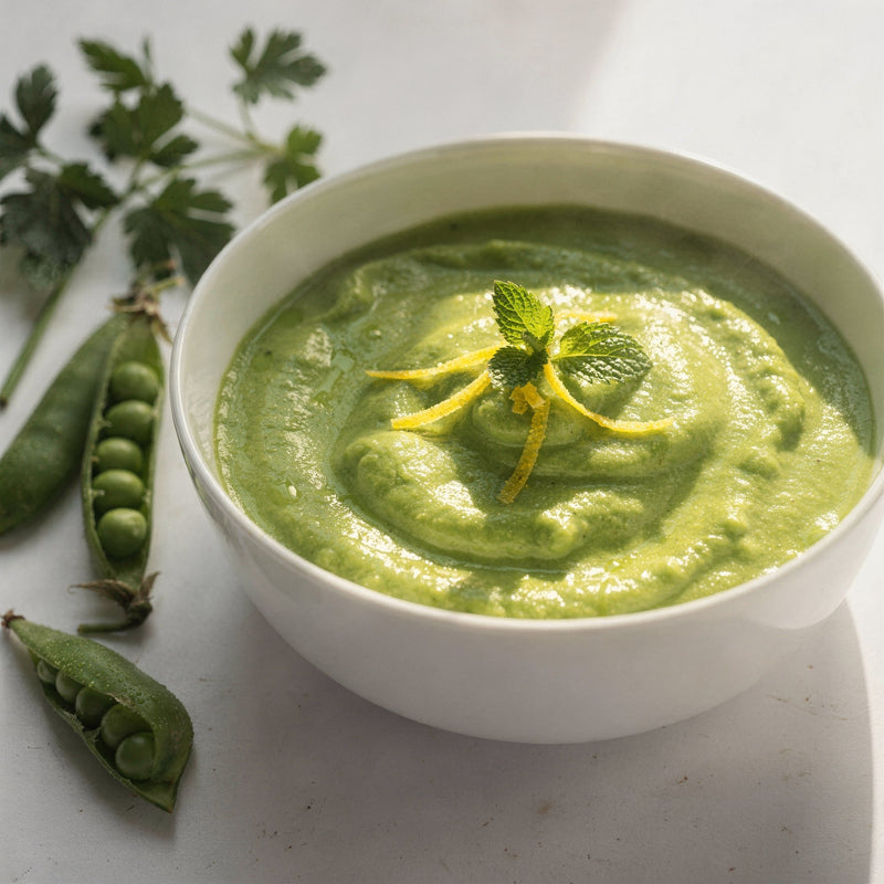 Cremige Erbsensuppe