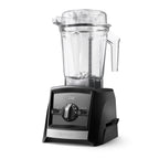 Vitamix Ascent A2500i in Schwarz mit Interlock-System — linke Glamour-Ansicht mit elegantem Design und transparentem Mixbehälter