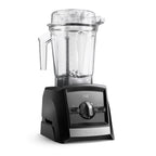 Vitamix Ascent A2500i Standmixer in Schwarz — rechte Glamour-Ansicht mit Bedienfeld und 2,0-L-Behälter