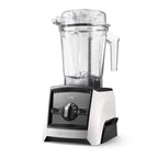 Vitamix Ascent A2500i in Weiß — elegante linke Seitenansicht mit minimalistischem Design und 2,0-L-Interlock-Behälter