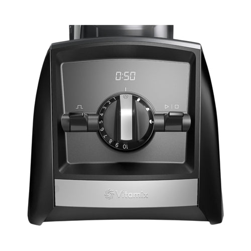 Vitamix A2500i Bedienfeld mit LCD-Display, Drehregler und drei Automatikprogrammen
