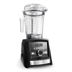 Vitamix Ascent A3500i in Graphit — Schrägansicht mit Premium-Touch-Display und gebürstetem Metallakzent