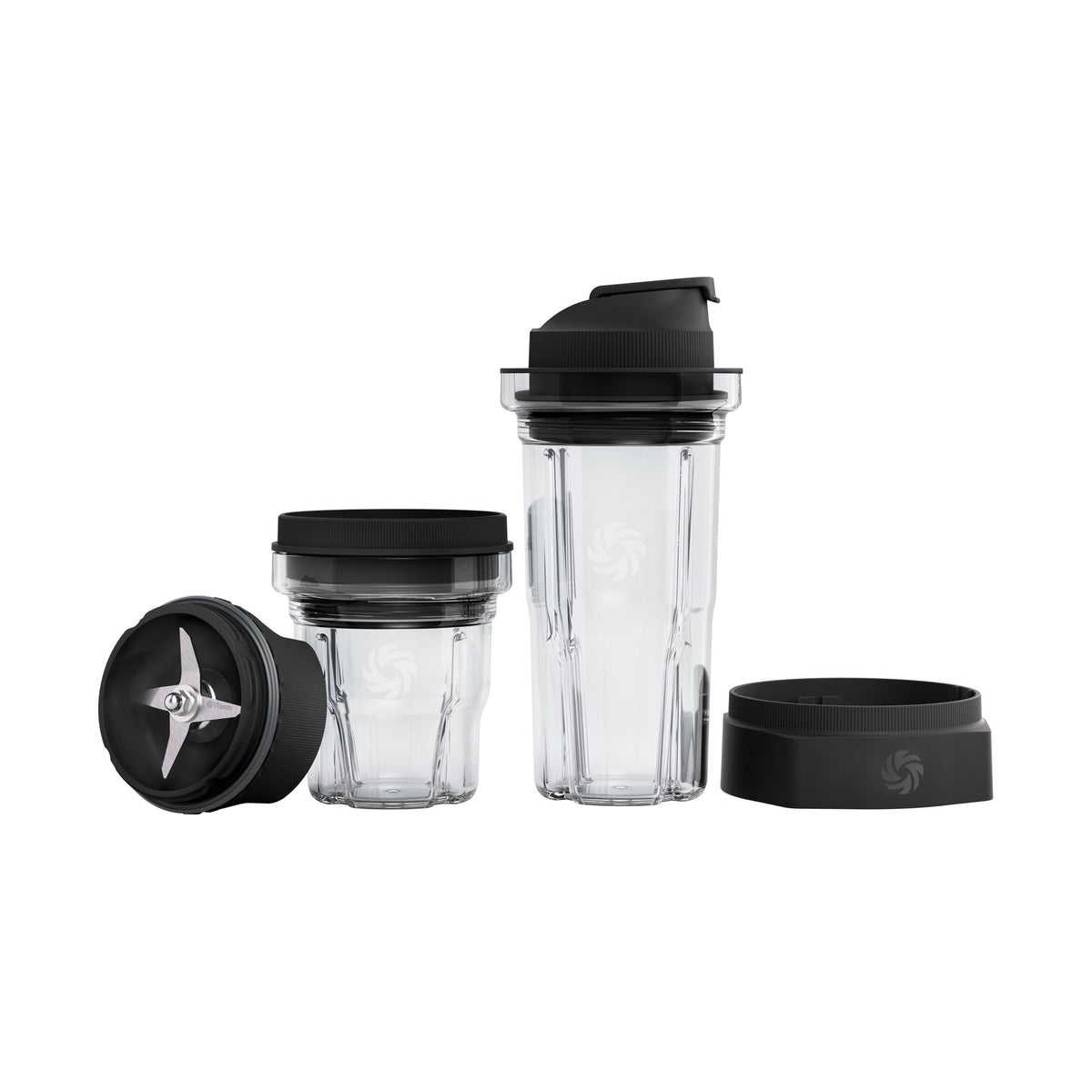 Vitamix Blending-Cup & Bowl Starterset mit Messerbasis, Blending-Bowl 225 ml, Blending-Cup 600 ml und SELF-DETECT-Adapter