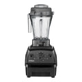 Vitamix Explorian E310 Hochleistungsmixer in Schwarz — Frontansicht mit 10-Gang-Drehregler und Pulstasten mit 1,4-L-Behälter