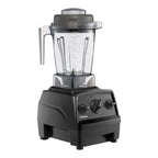 Vitamix Explorian E310 in Schwarz — rechte Glamour-Perspektive mit ergonomischem Bedienfeld und leistungsstarkem 1,4-L-BPA-freiem Behälter