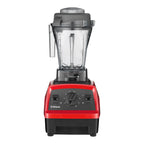 Vitamix Explorian E310 Hochleistungsmixer in Rot — Frontansicht mit 10-Gang-Drehregler und Pulstasten mit 1,4-L-Behälter