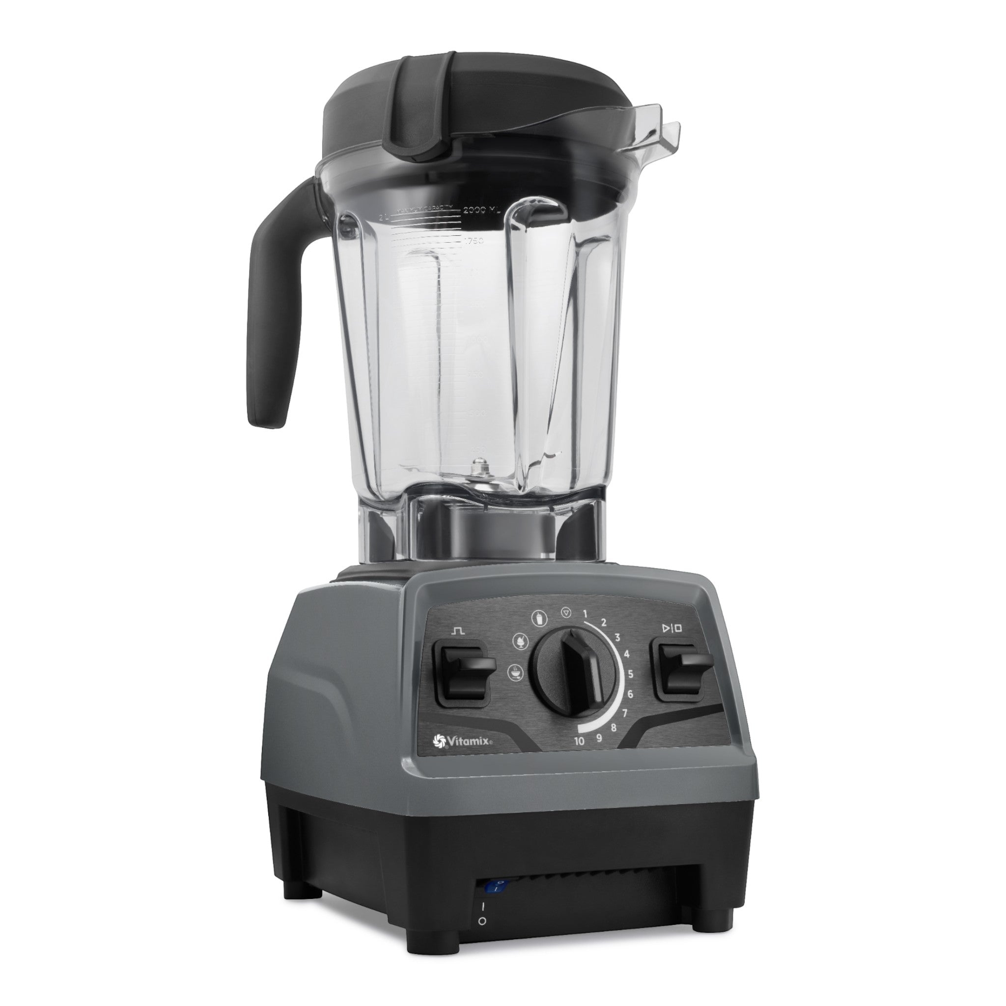 Vitamix Explorian E520 Hochleistungsmixer Schiefergrau — Frontansicht