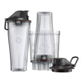 Vitamix Personal Cup Adapter Set: 2 To-Go Cups 600 ml, Adapter und 2 auslaufsichere Flip-Top-Deckel