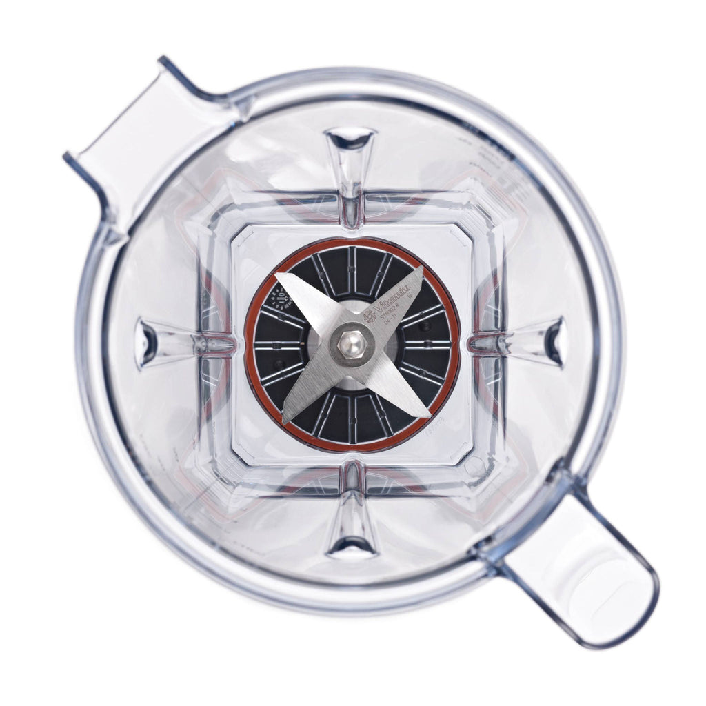 Vitamix Explorian Behälter Draufsicht ohne Deckel — transparenter 1,4-Liter-Krug mit Klingen