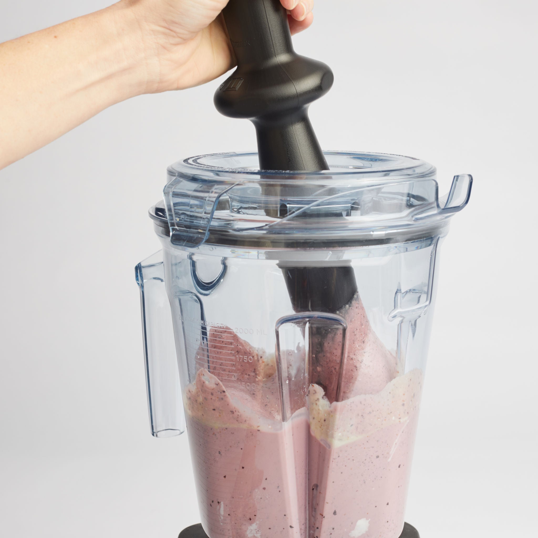 Vitamix Stopfer mittel — Verwendung am Behälter, Stimmungsbild
